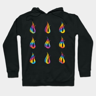 Eating Disorder Recovery Rainbow Stripes Sticker Pack Hoodie